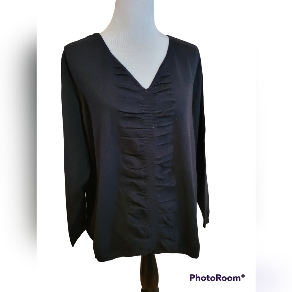 Lane Bryant black plus size sweater.  Very little wear .